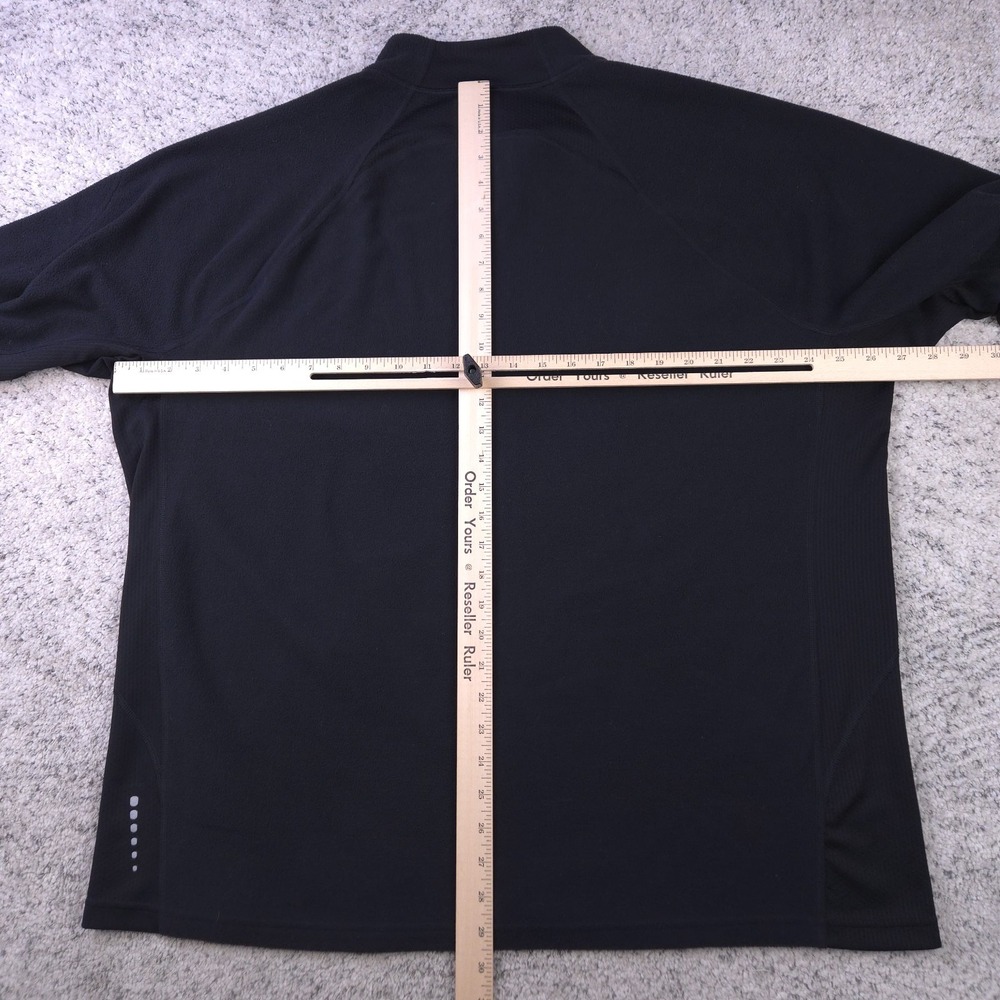 The North Face Fleece Jacket Men XXL Full Zip Mock Neck Black Reflective Sweater - Picture 8 of 10